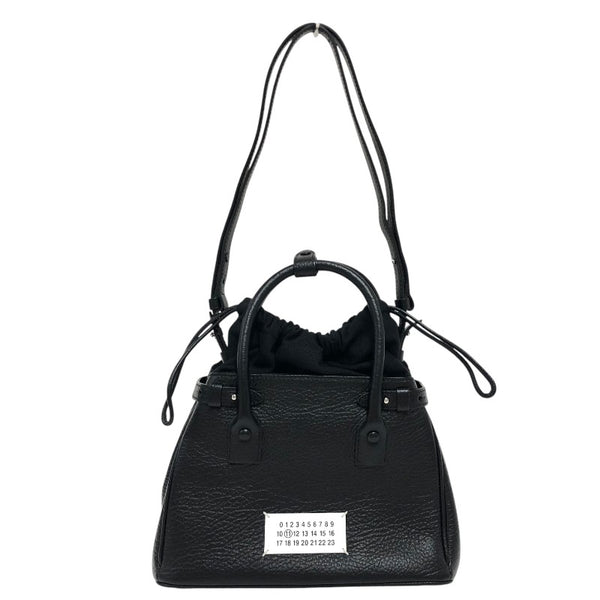 メゾン マルジェラ Maison Margiela 5AC ドローストリング ミニバッグ S56WD0126 ブラック レザー レディース ショルダーバッグ