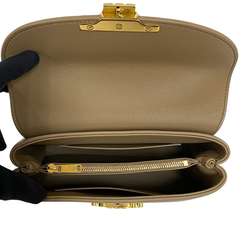 セリーヌ CELINE ティーン二ノバッグ 118113 スモークブラウン ゴールド金具 サプルグレインドカーフ レディース ハンドバッグ ショルダーバッグ