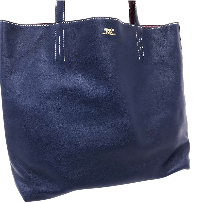 エルメス HERMES ドゥブルセンス36 □R刻 ブルーエレクトリック/アネモネ スイフト レディース トートバッグ
