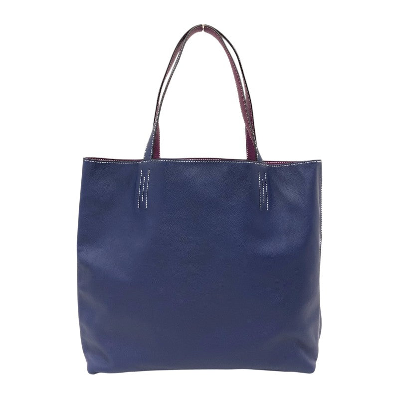 エルメス HERMES ドゥブルセンス36 □R刻 ブルーエレクトリック/アネモネ スイフト レディース トートバッグ