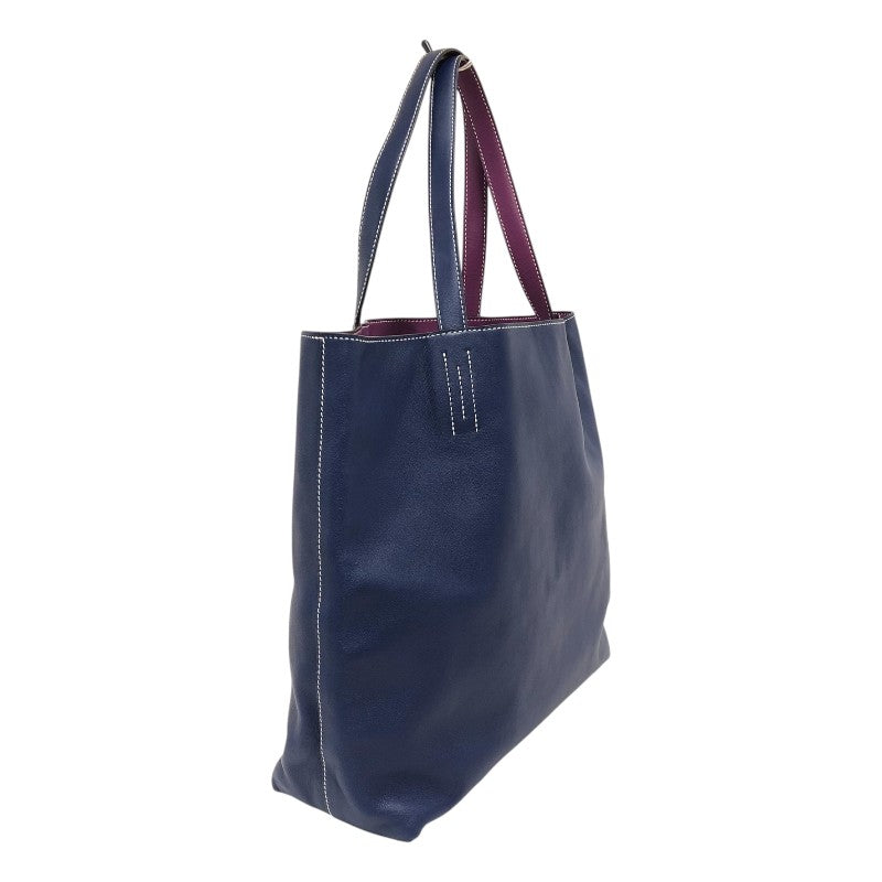 エルメス HERMES ドゥブルセンス36 □R刻 ブルーエレクトリック/アネモネ スイフト レディース トートバッグ