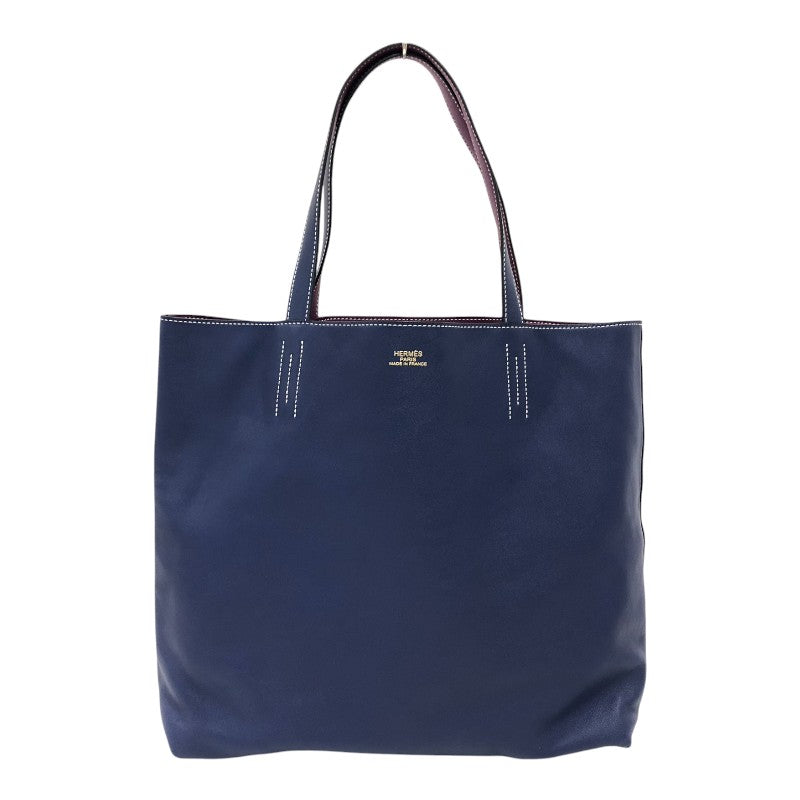 エルメス HERMES ドゥブルセンス36 □R刻 ブルーエレクトリック/アネモネ スイフト レディース トートバッグ