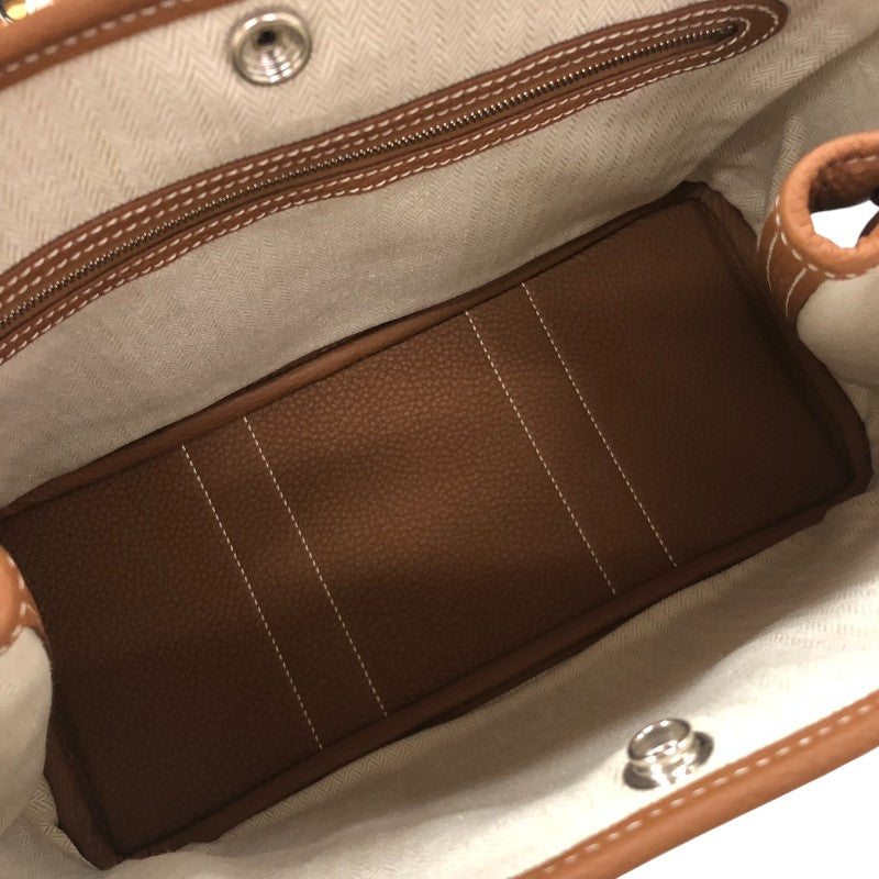 エルメス HERMES ガーデンパーティTPM W刻 ゴールド シルバー金具 ネゴンダ レディース トートバッグ