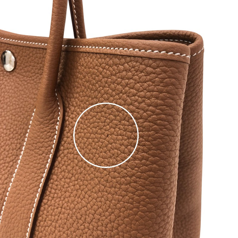 エルメス HERMES ガーデンパーティTPM W刻 ゴールド シルバー金具 ネゴンダ レディース トートバッグ