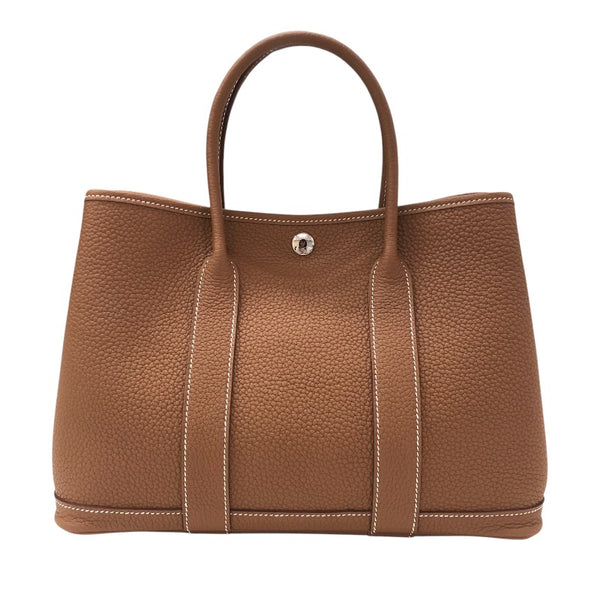 エルメス HERMES ガーデンパーティTPM W刻 ゴールド シルバー金具 ネゴンダ レディース トートバッグ