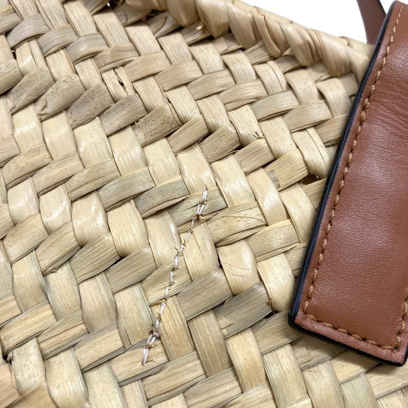 ロエベ LOEWE バスケットバッグ スモール ジブリコラボ A223S93X09 ナチュラル×タン ヤシの葉 レディース トートバッグ