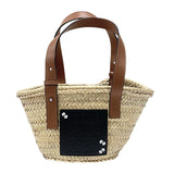 ロエベ LOEWE バスケットバッグ スモール ジブリコラボ A223S93X09 ナチュラル×タン ヤシの葉 レディース トートバッグ
