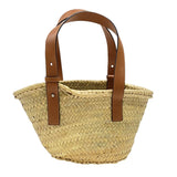 ロエベ LOEWE バスケットバッグ スモール ジブリコラボ A223S93X09 ナチュラル×タン ヤシの葉 レディース トートバッグ