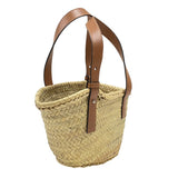 ロエベ LOEWE バスケットバッグ スモール ジブリコラボ A223S93X09 ナチュラル×タン ヤシの葉 レディース トートバッグ