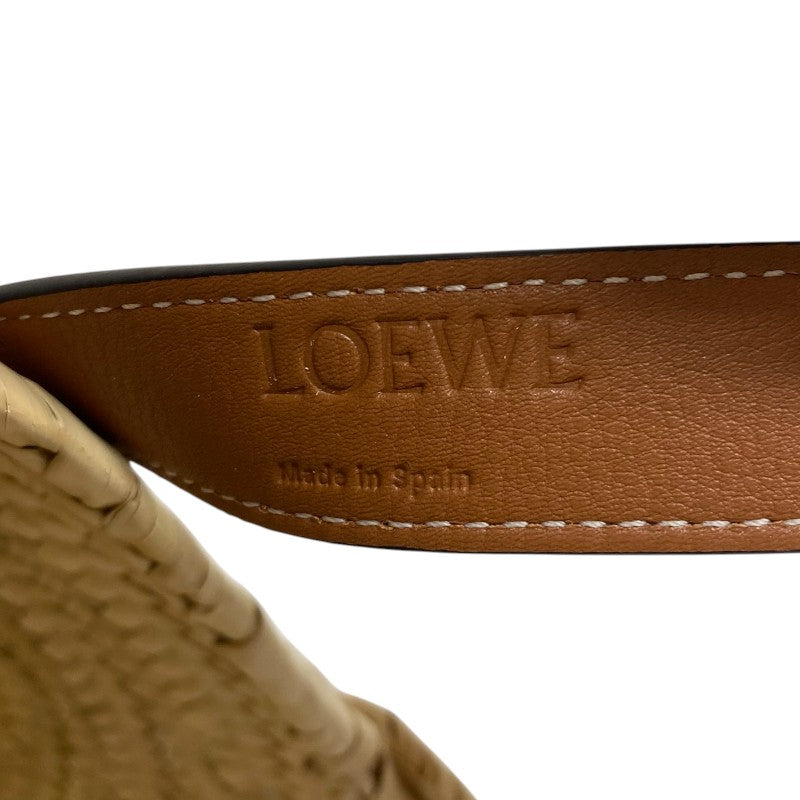 ロエベ LOEWE バスケットバッグ スモール 327.02.S93 ナチュラル×タン ヤシの葉 レディース トートバッグ
