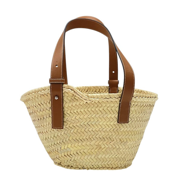 ロエベ LOEWE バスケットバッグ スモール 327.02.S93 ナチュラル×タン ヤシの葉 レディース トートバッグ