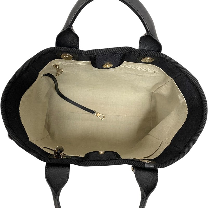 シャネル CHANEL ドーヴィル ショッピングバッグ AS3351 ネイビー ミックスファイバー レディース トートバッグ ショルダーバッグ
