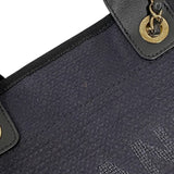 シャネル CHANEL ドーヴィル ショッピングバッグ AS3351 ネイビー ミックスファイバー レディース トートバッグ ショルダーバッグ