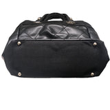 シャネル CHANEL パリビアリッツトートPM A34208 ブラック コーティングキャンバス レディース ハンドバッグ