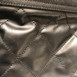 シャネル CHANEL パリビアリッツトートPM A34208 ブラック コーティングキャンバス レディース ハンドバッグ