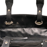 シャネル CHANEL パリビアリッツトートPM A34208 ブラック コーティングキャンバス レディース ハンドバッグ