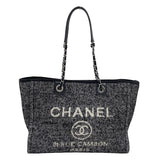 シャネル CHANEL ドーヴィルMM A67001 ブラック シルバー金具 ツイード レディース トートバッグ ショルダーバッグ