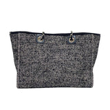 シャネル CHANEL ドーヴィルMM A67001 ブラック シルバー金具 ツイード レディース トートバッグ ショルダーバッグ
