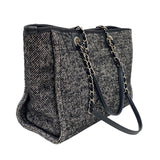 シャネル CHANEL ドーヴィルMM A67001 ブラック シルバー金具 ツイード レディース トートバッグ ショルダーバッグ