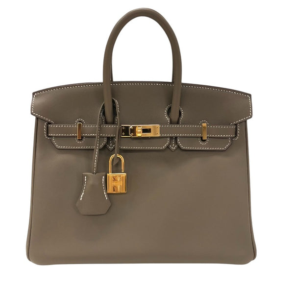 エルメス HERMES バーキン25 Y刻 エトゥープ ゴールド金具 スイフト レディース ハンドバッグ