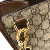 グッチ GUCCI インターロッキングG ミディアム トートバッグ 674155 ベージュ×ブラウン GGスプリームキャンバス/レザー メンズ トートバッグ