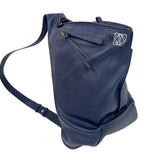 ロエベ LOEWE アントンスリングバッグ ネイビー　シルバー金具 カーフ メンズ ボディバッグ