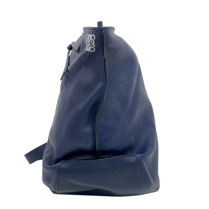 ロエベ LOEWE アントンスリングバッグ ネイビー　シルバー金具 カーフ メンズ ボディバッグ