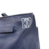 ロエベ LOEWE アントンスリングバッグ ネイビー　シルバー金具 カーフ メンズ ボディバッグ