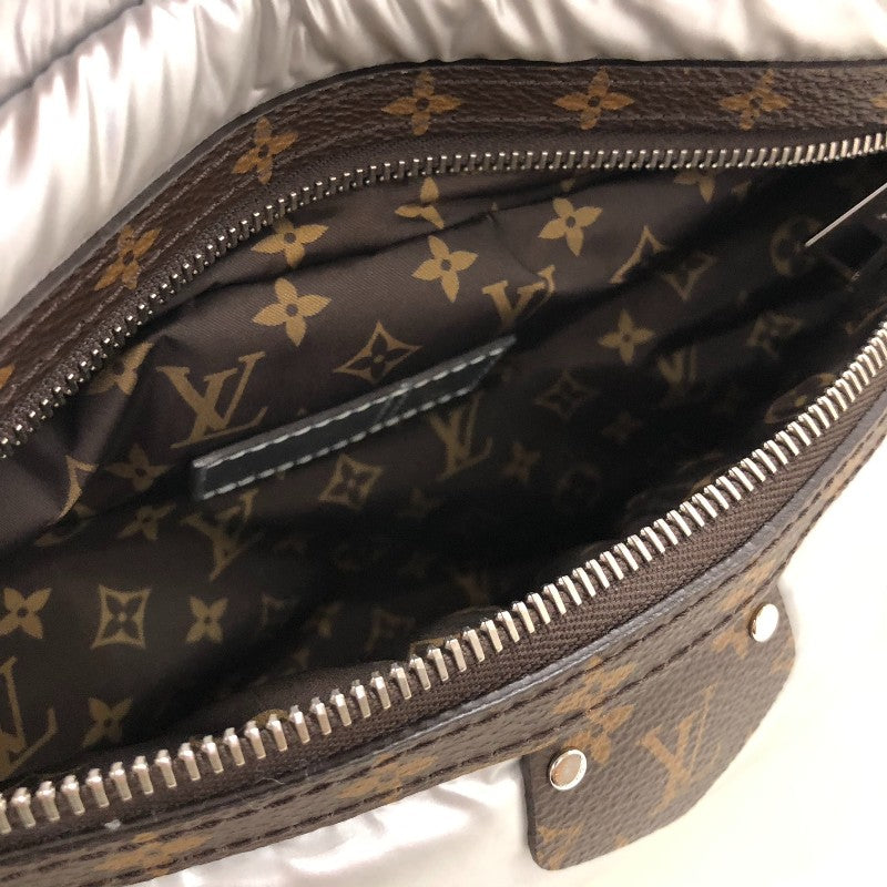 ルイ・ヴィトン LOUIS VUITTON LVピロー マキシ バムバッグ M20971 シルバー/ブラウン ナイロン/モノグラム・キャンバス ユニセックス ボディバッグ