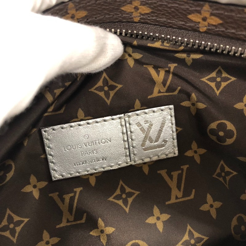 ルイ・ヴィトン LOUIS VUITTON LVピロー マキシ バムバッグ M20971 シルバー/ブラウン ナイロン/モノグラム・キャンバス ユニセックス ボディバッグ