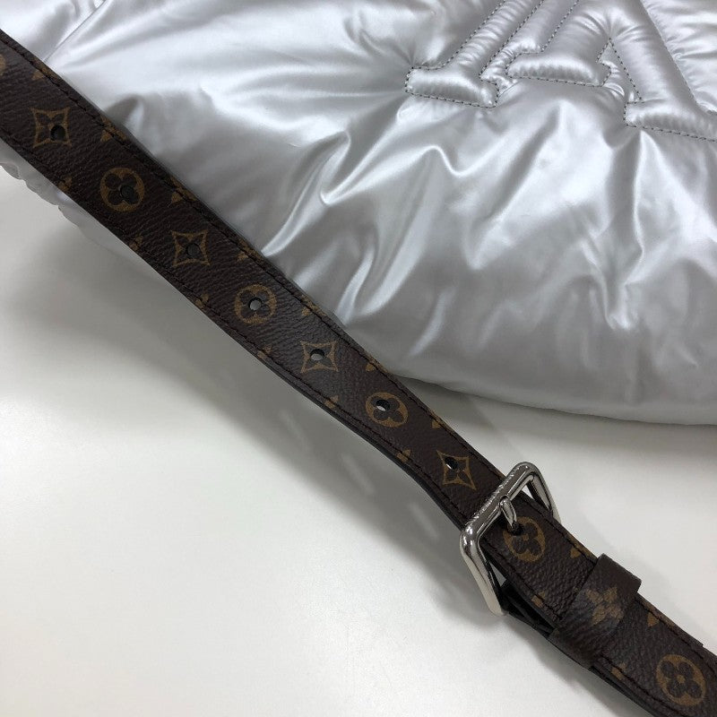 ルイ・ヴィトン LOUIS VUITTON LVピロー マキシ バムバッグ M20971 シルバー/ブラウン ナイロン/モノグラム・キャンバス ユニセックス ボディバッグ