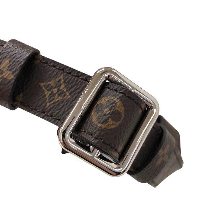 ルイ・ヴィトン LOUIS VUITTON LVピロー マキシ バムバッグ M20971 シルバー/ブラウン ナイロン/モノグラム・キャンバス ユニセックス ボディバッグ