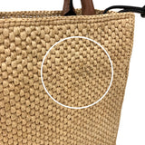 ロエベ LOEWE スタンダード A5 トート A563S30X05 ナチュラル ブラウン ラフィア×カーフスキン レディース ショルダーバッグ