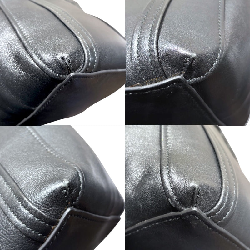 バレンシアガ BALENCIAGA ランドリーカパ XS 502509 ブラック レザー レザー レディース ハンドバッグ