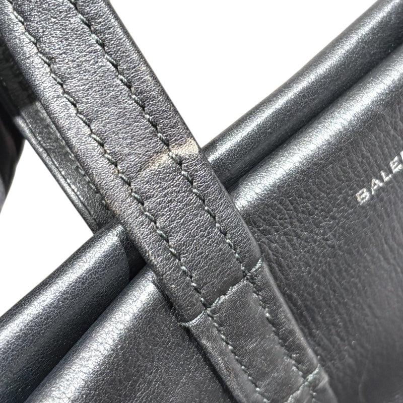 バレンシアガ BALENCIAGA ランドリーカパ XS 502509 ブラック レザー レザー レディース ハンドバッグ