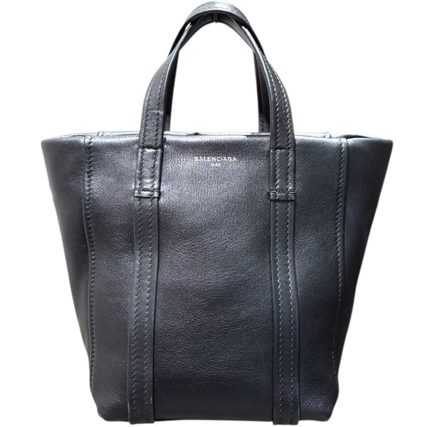 バレンシアガ BALENCIAGA ランドリーカパ XS 502509 ブラック レザー レザー レディース ハンドバッグ