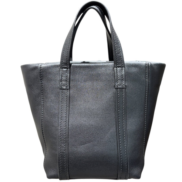 バレンシアガ BALENCIAGA ランドリーカパ XS 502509 ブラック レザー レザー レディース ハンドバッグ