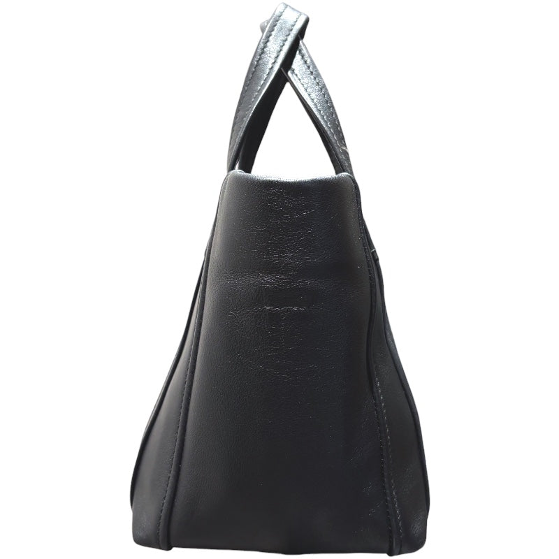バレンシアガ BALENCIAGA ランドリーカパ XS 502509 ブラック レザー レザー レディース ハンドバッグ