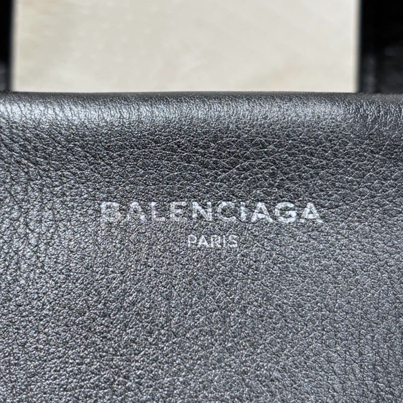 バレンシアガ BALENCIAGA ランドリーカパ XS 502509 ブラック レザー レザー レディース ハンドバッグ