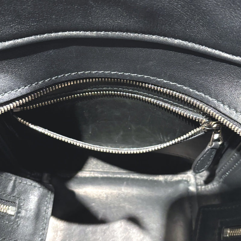 バレンシアガ BALENCIAGA ランドリーカパ XS 502509 ブラック レザー レザー レディース ハンドバッグ