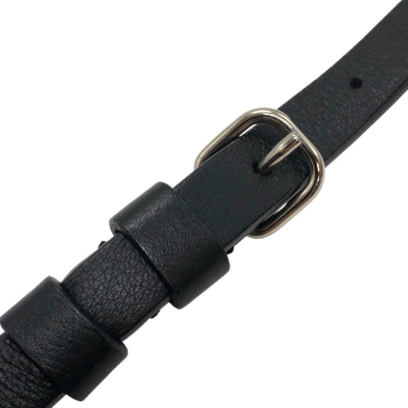 バレンシアガ BALENCIAGA エブリディカメラバッグS 489812 ブラック×SV金具 レザー ユニセックス ショルダーバッグ