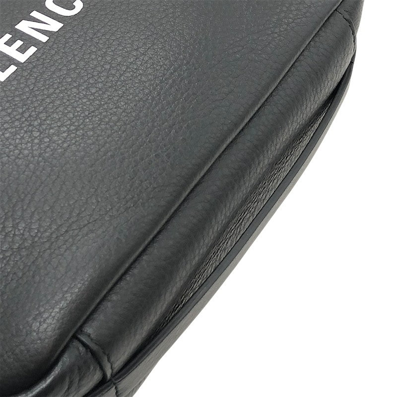 バレンシアガ BALENCIAGA エブリディカメラバッグS 489812 ブラック×SV金具 レザー ユニセックス ショルダーバッグ