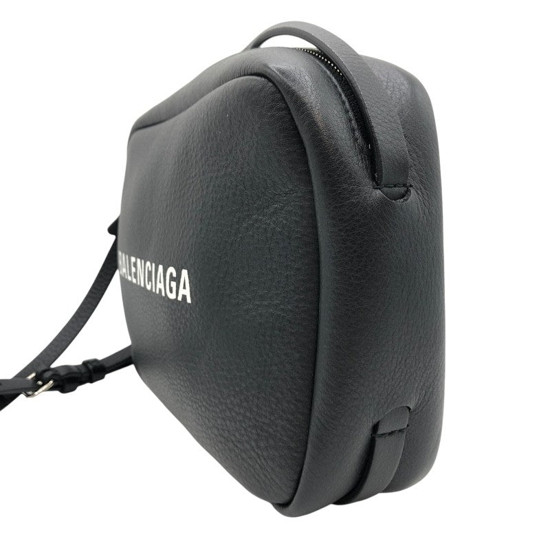 バレンシアガ BALENCIAGA エブリディカメラバッグS 489812 ブラック×SV金具 レザー ユニセックス ショルダーバッグ