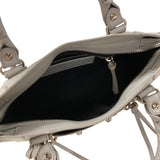 バレンシアガ BALENCIAGA ミニシティバッグ 300295 グレー シルバー金具 レザー レディース ショルダーバッグ