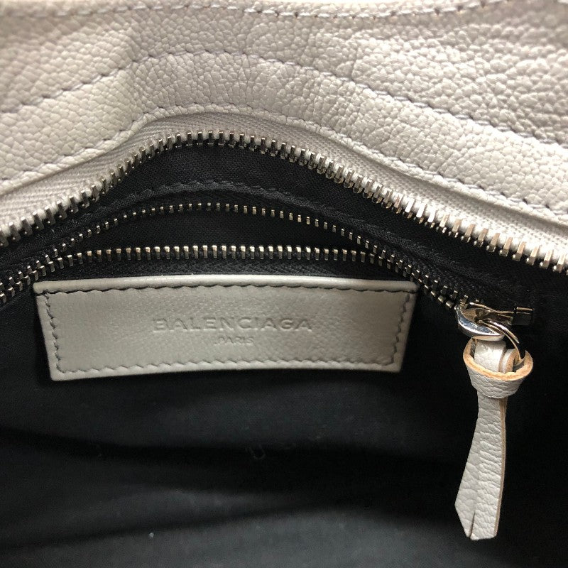 バレンシアガ BALENCIAGA ミニシティバッグ 300295 グレー シルバー金具 レザー レディース ショルダーバッグ