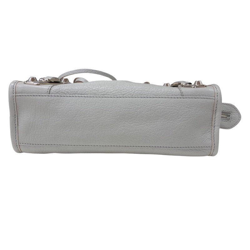 バレンシアガ BALENCIAGA ミニシティバッグ 300295 グレー シルバー金具 レザー レディース ショルダーバッグ
