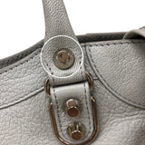 バレンシアガ BALENCIAGA ミニシティバッグ 300295 グレー シルバー金具 レザー レディース ショルダーバッグ