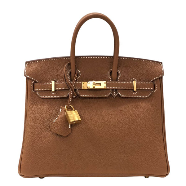 エルメス HERMES バーキン25 W刻 ゴールド ゴールド金具 トゴ レディース ハンドバッグ