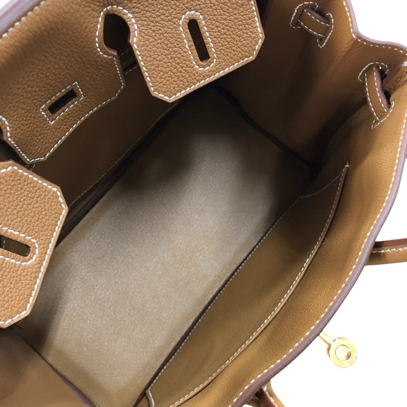 エルメス HERMES バーキン25 W刻 ゴールド ゴールド金具 トゴ レディース ハンドバッグ