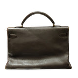 エルメス HERMES ケリー40 内縫い 〇P刻印 ショコラ/ゴールド金具 フィヨルド メンズ ハンドバッグ